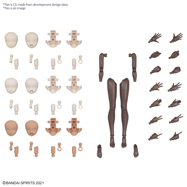 30MS OPTION BODY PARTS ARM PARTS & LEG PARTS [BROWN]