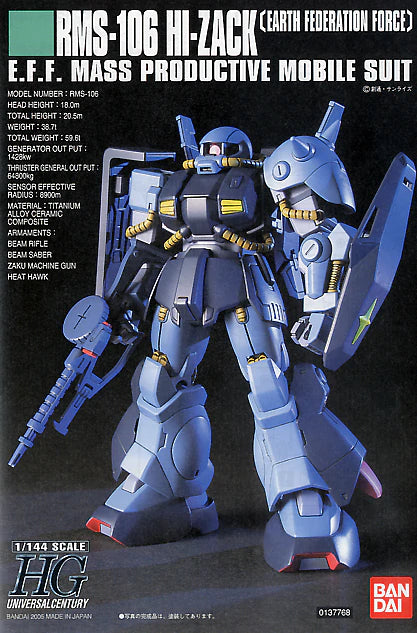 HGUC 1/144 #55 Hi Zack (Earth Federation)