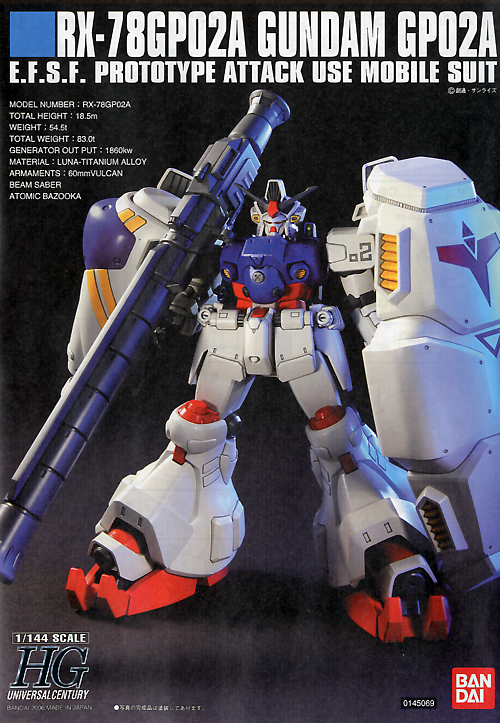 HGUC 1/144 #66 Gundam GP-02A